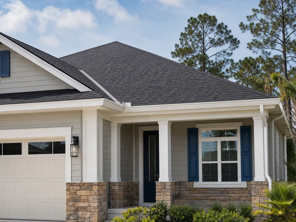 Completed new roof in Jacksonville